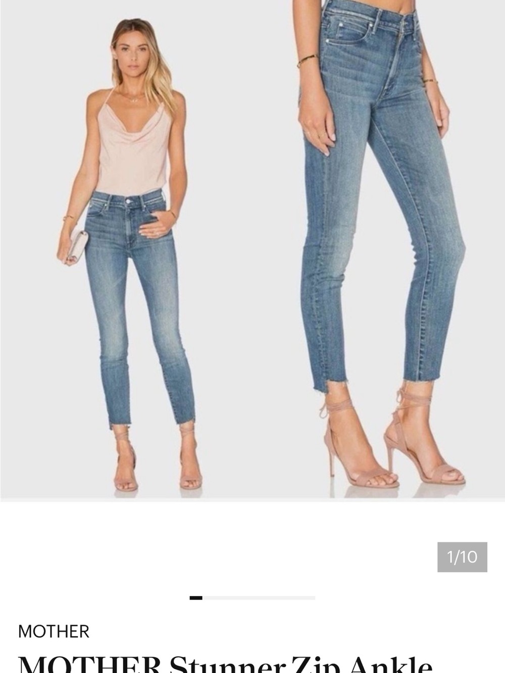 MOTHER Women’s Stunner Ankle Step Fray Skinny Jeans - Good Girls Do color